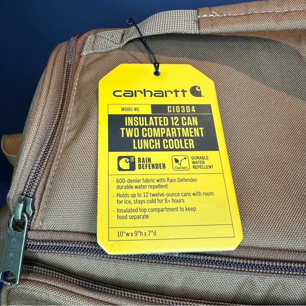 Carhartt Brown Insulated Lunch Cooler - Picture 2 of 7